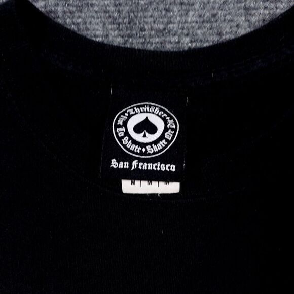 Thrasher Skateboard Magazine Black & Flame Logo‎ Men's Black T-Shirt Size Medium - Picture 3 of 8